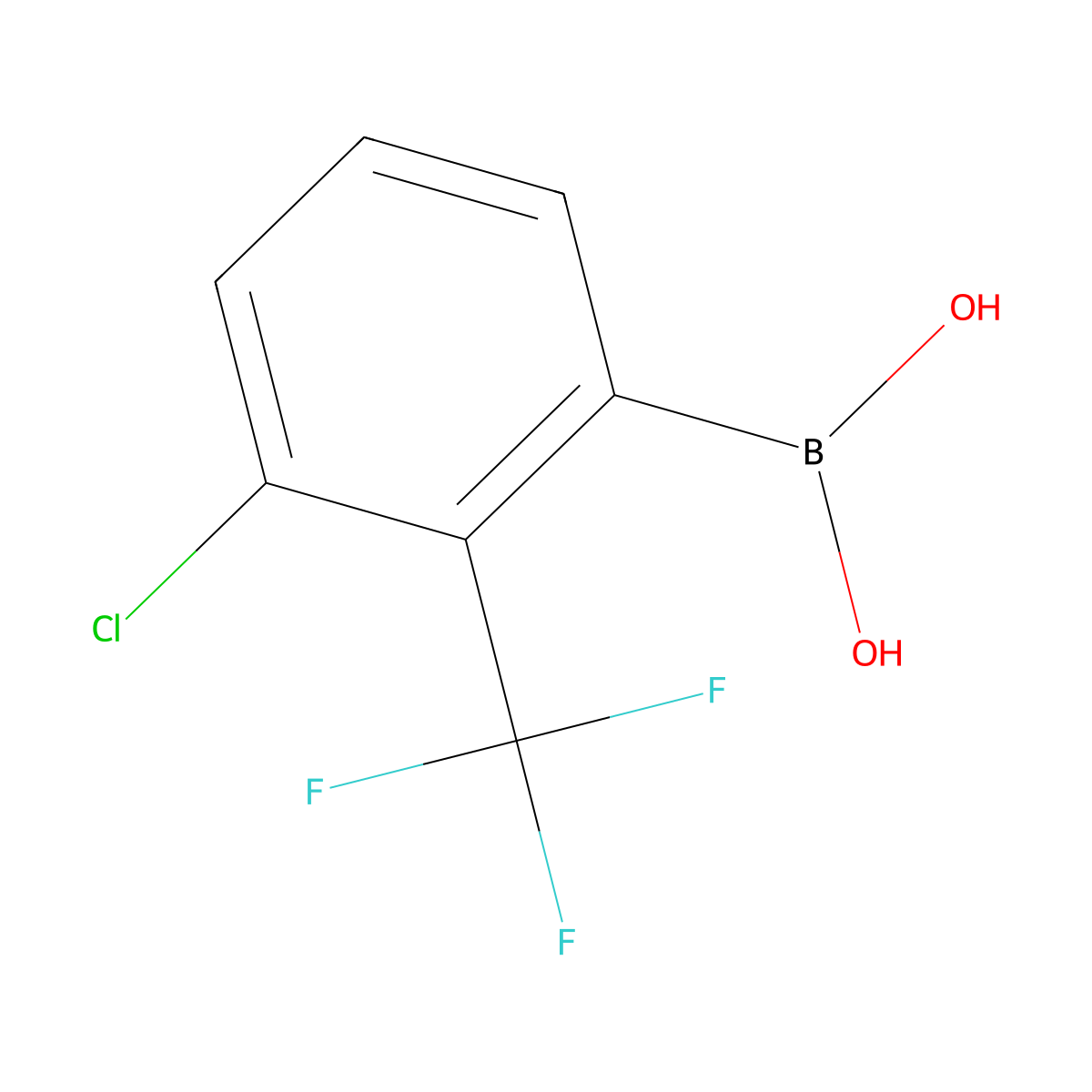 3-Chloro-2-(trifluoromethyl)phenylboronic acid molecular structure, CAS 1401990-62-2
