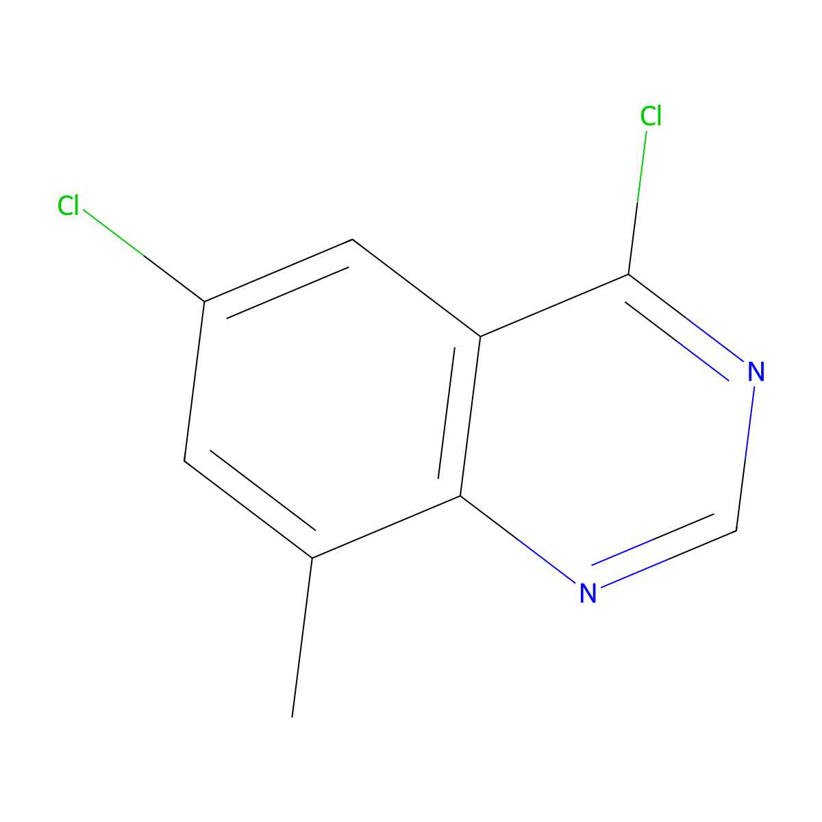 4,6-Dichloro-8-methylquinazoline molecular structure, CAS 1401991-07-8