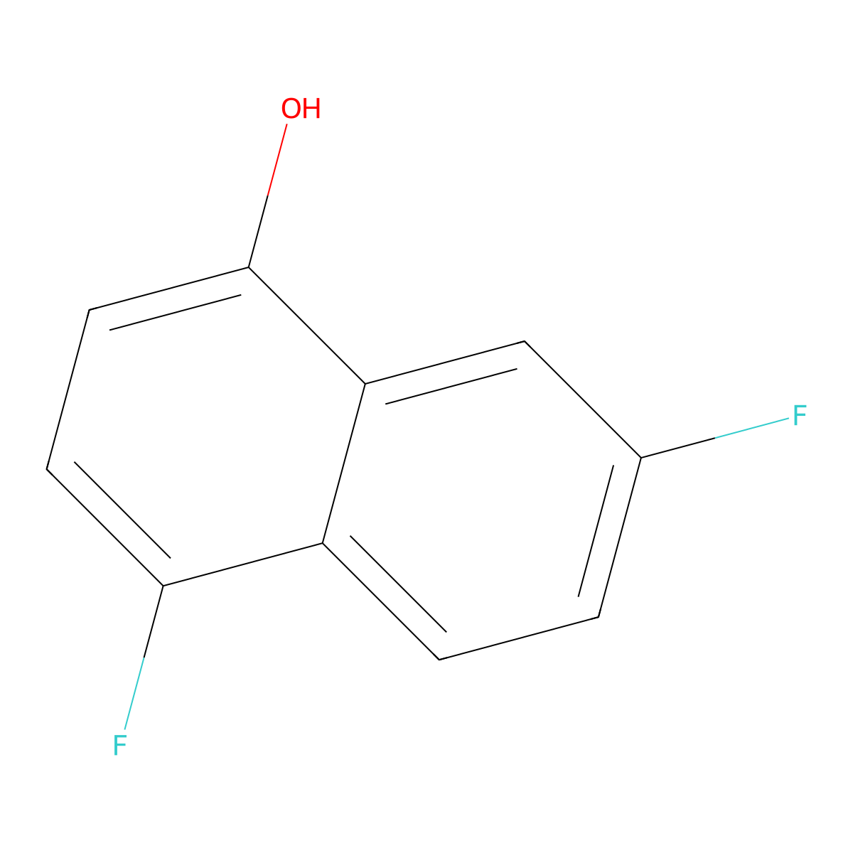4,7-Difluoronaphthalen-1-ol molecular structure, CAS 1402004-56-1