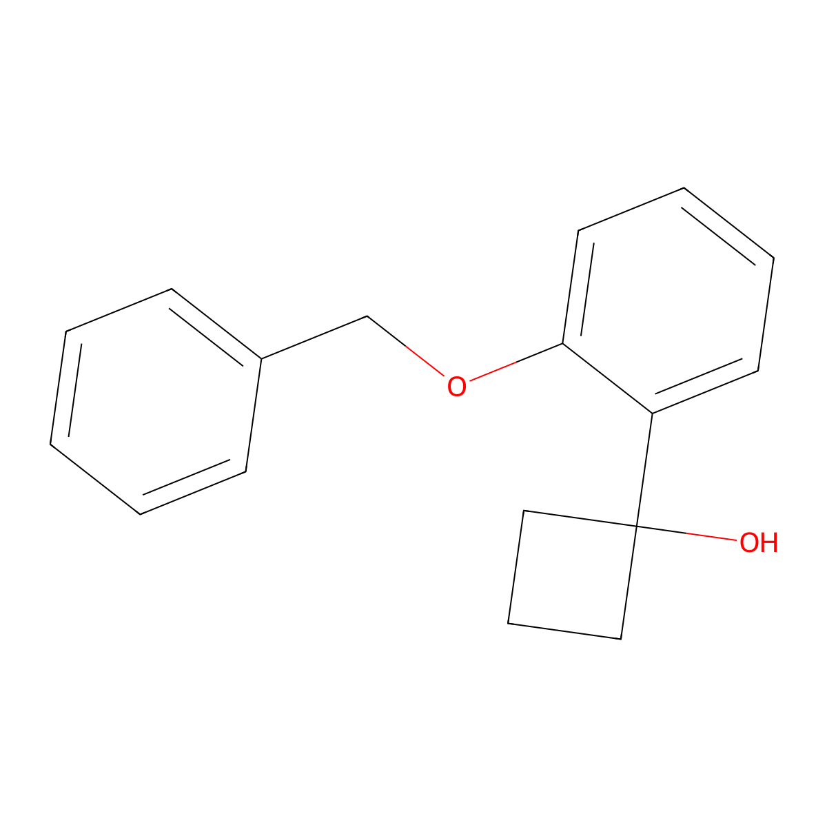 1-(2-(Benzyloxy)phenyl)cyclobutanol molecular structure, CAS 1402004-73-2