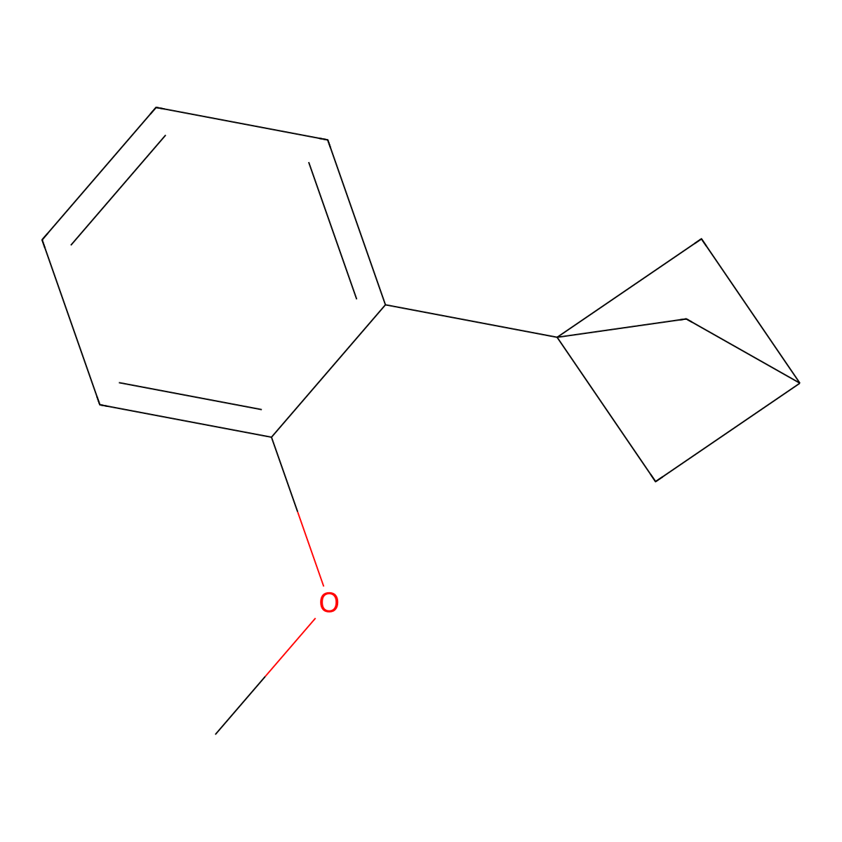 1-(2-Methoxyphenyl)bicyclo[1.1.1]pentane molecular structure, CAS 1402004-97-0