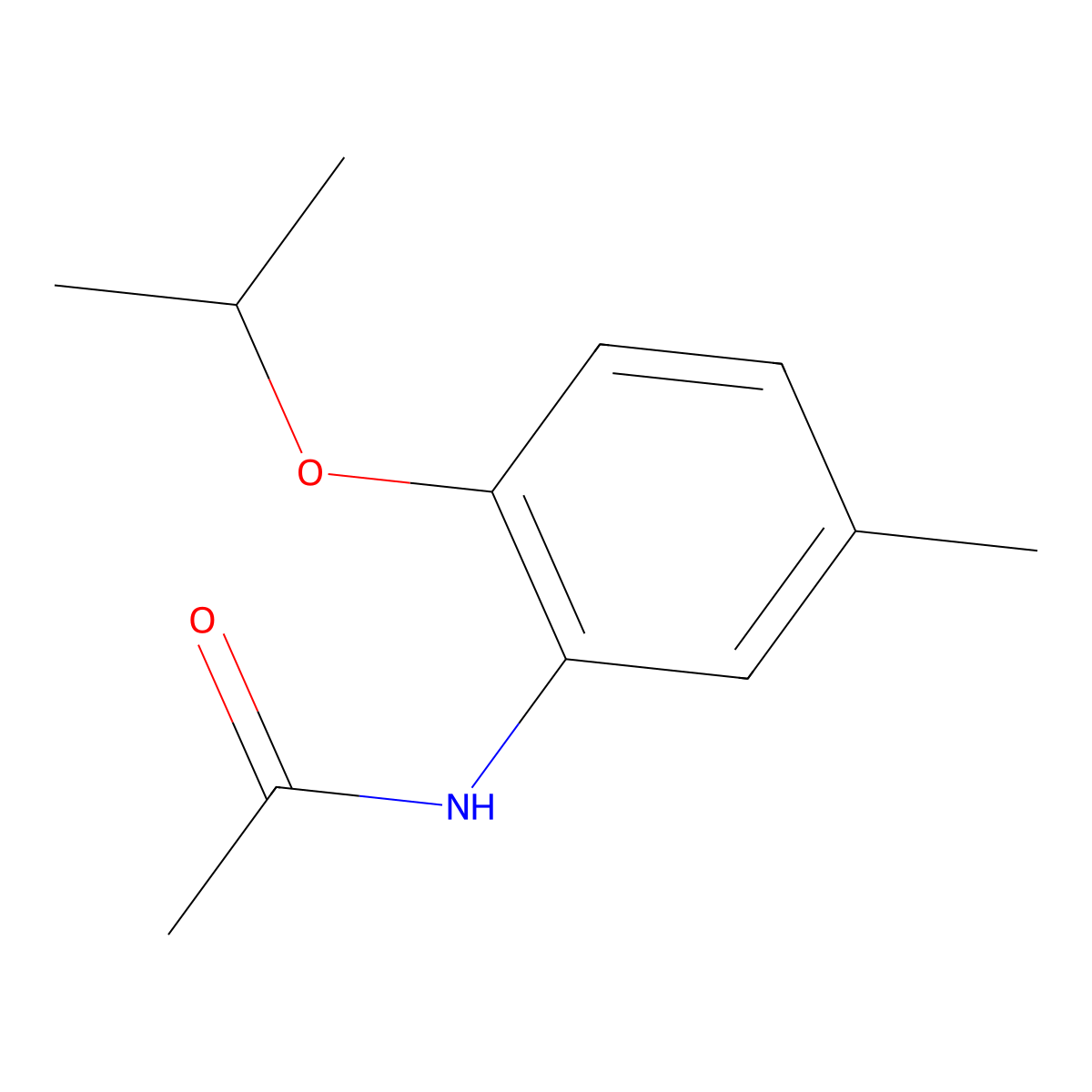 N-(2-Isopropoxy-5-methylphenyl)acetamide molecular structure, CAS 1402045-53-7