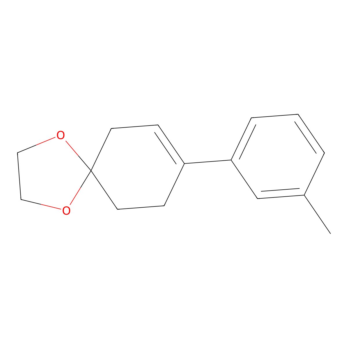 8-(3-Methylphenyl)-1,4-dioxaspiro[4.5]dec-7-ene molecular structure, CAS 1402081-16-6