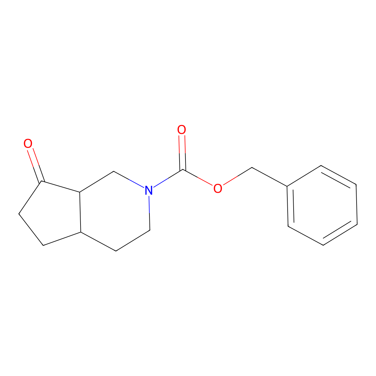 (4AS,7aS)-benzyl 7-oxohexahydro-1H-cyclopenta[c]pyridine-2(3H)-carboxylate molecular structure, CAS 140211-07-0