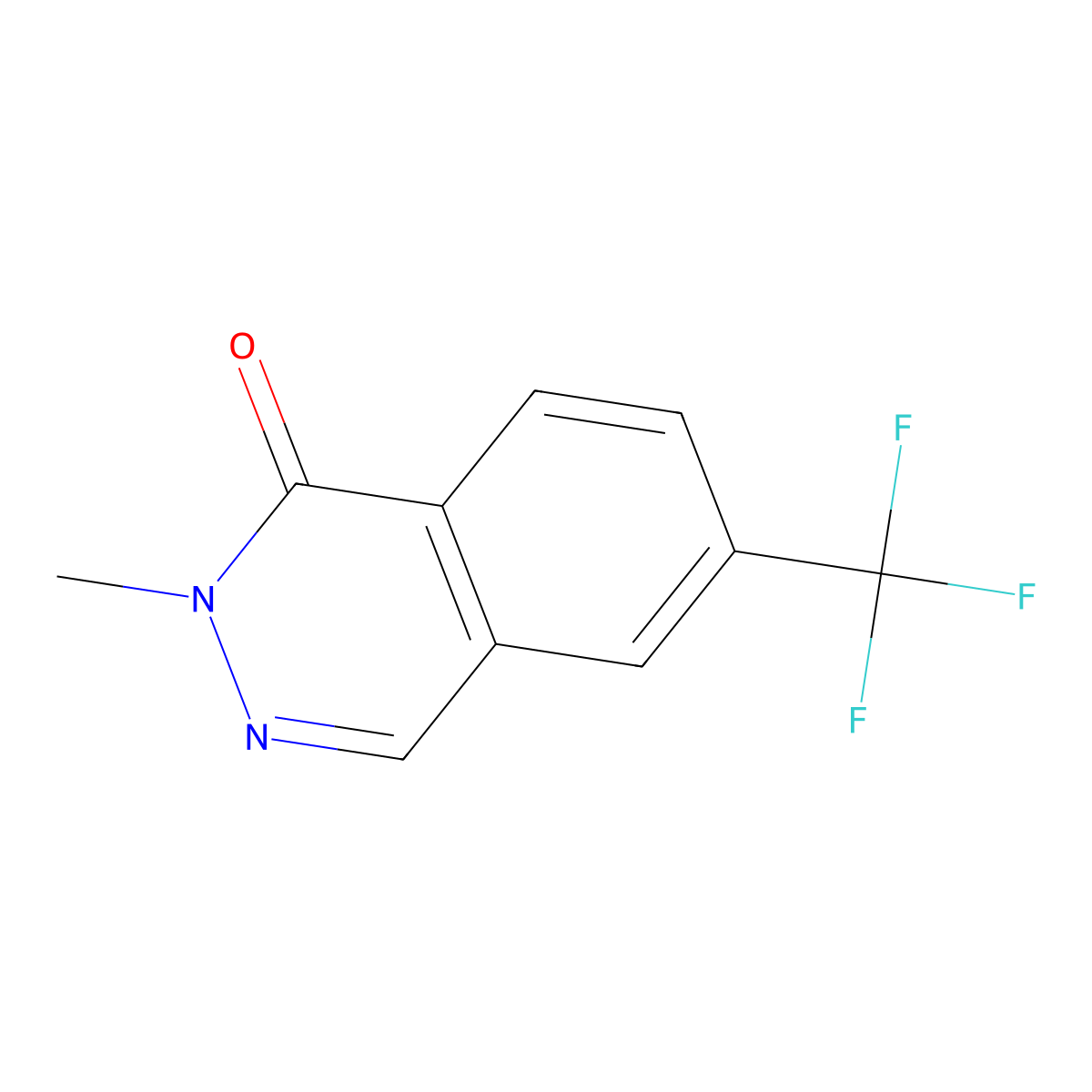 2-Methyl-6-(trifluoromethyl)-1,2-dihydrophthalazin-1-one molecular structure, CAS 1402148-04-2