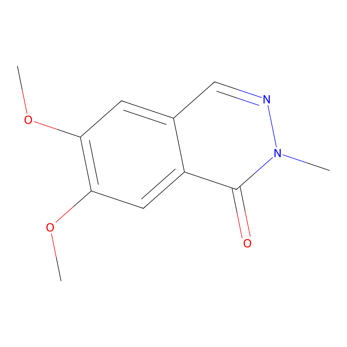 6,7-Dimethoxy-2-methyl-1,2-dihydrophthalazin-1-one molecular structure, CAS 1402148-08-6