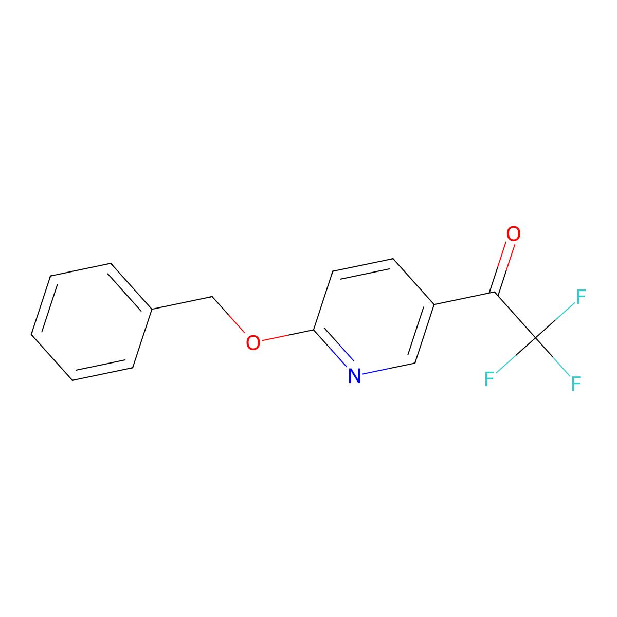 1-(6-(Benzyloxy)pyridin-3-yl)-2,2,2-trifluoroethanone molecular structure, CAS 1402148-74-6