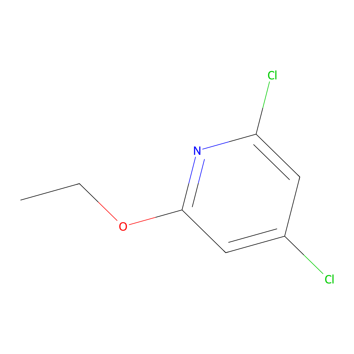 2,4-Dichloro-6-ethoxypyridine molecular structure, CAS 1402148-84-8