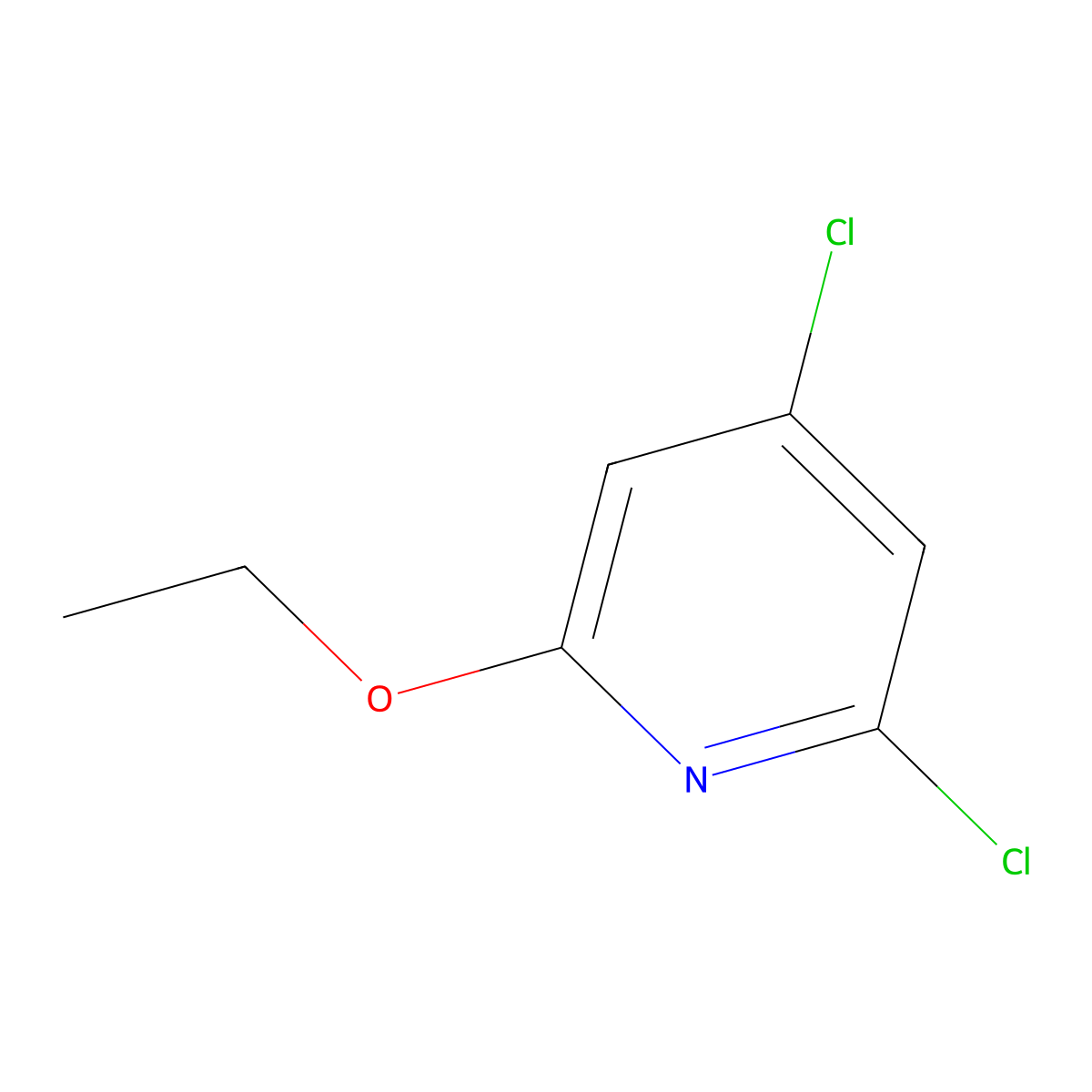2,4-Dichloro-6-ethoxypyridine molecular structure, CAS 1402148-84-8