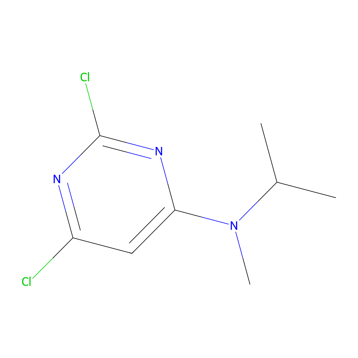 2,6-dichloro-N-isopropyl-N-methylpyrimidin-4-amine molecular structure, CAS 1402148-85-9