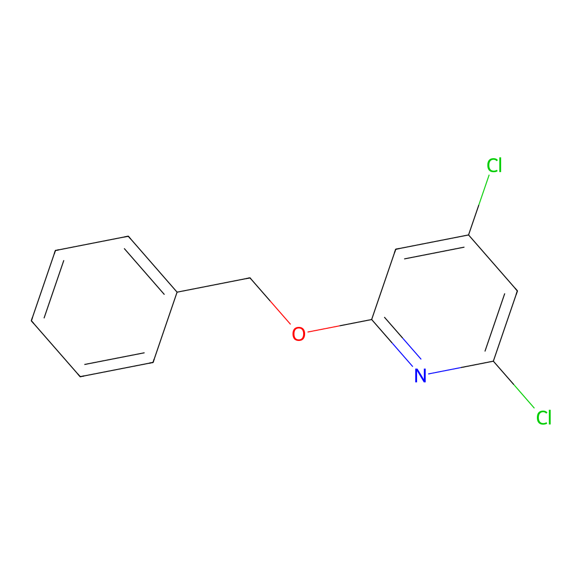 2-(Benzyloxy)-4,6-dichloropyridine molecular structure, CAS 1402148-92-8