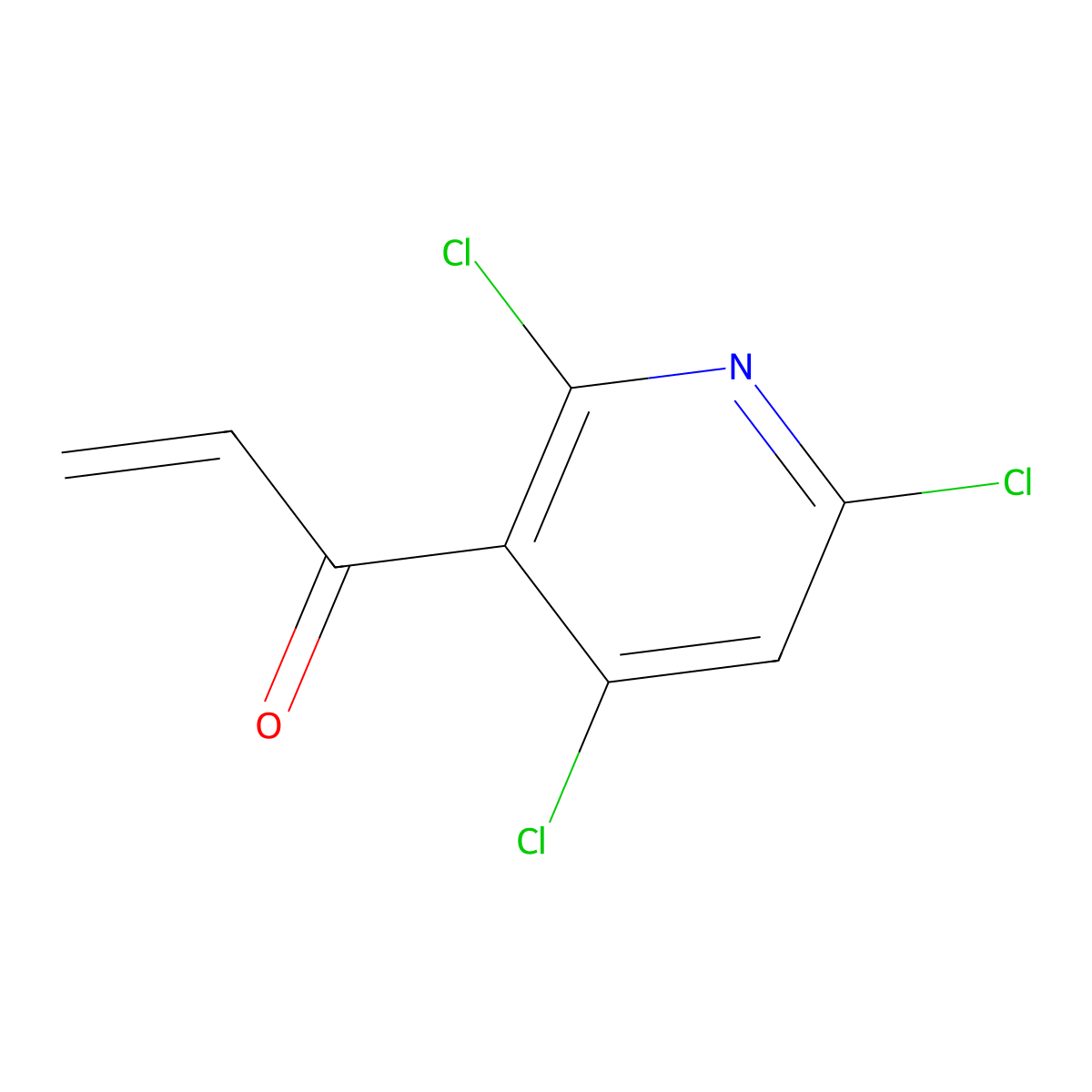 1-(2,4,6-Trichloropyridin-3-yl)prop-2-en-1-one molecular structure, CAS 1402149-11-4