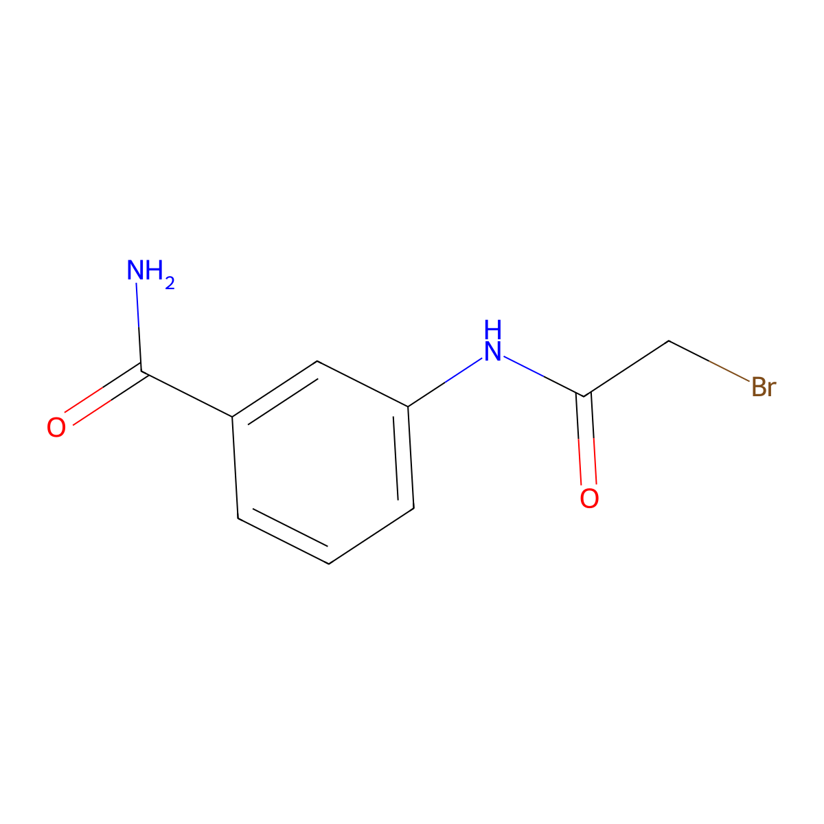 3-[(2-Bromoacetyl)amino]benzamide molecular structure, CAS 140215-77-6