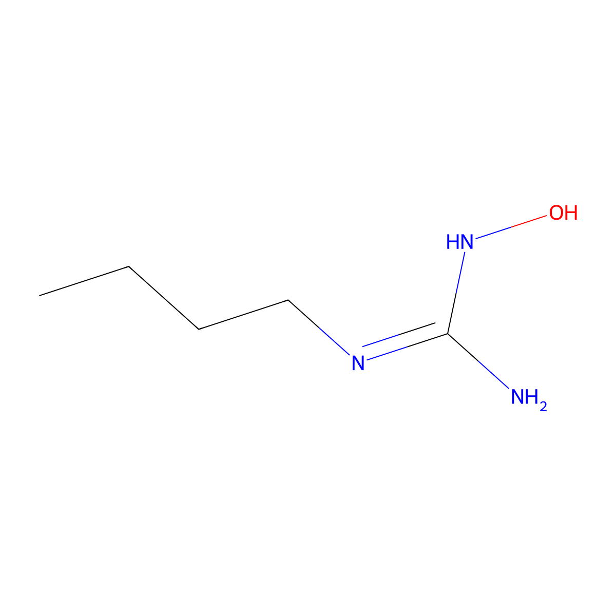 N-Butyl-N'-Hydroxyguanidine molecular structure, CAS 140215-98-1