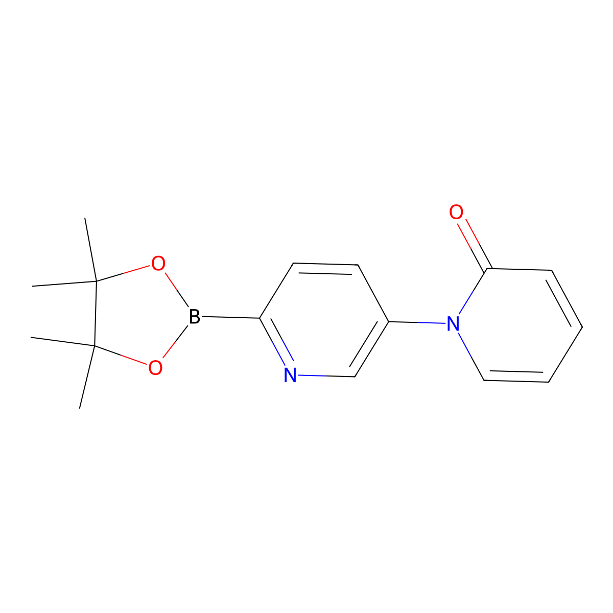 5-(1H-Pyridin-2-one)pyridine-2-boronic acid pinacol ester molecular structure, CAS 1402172-65-9
