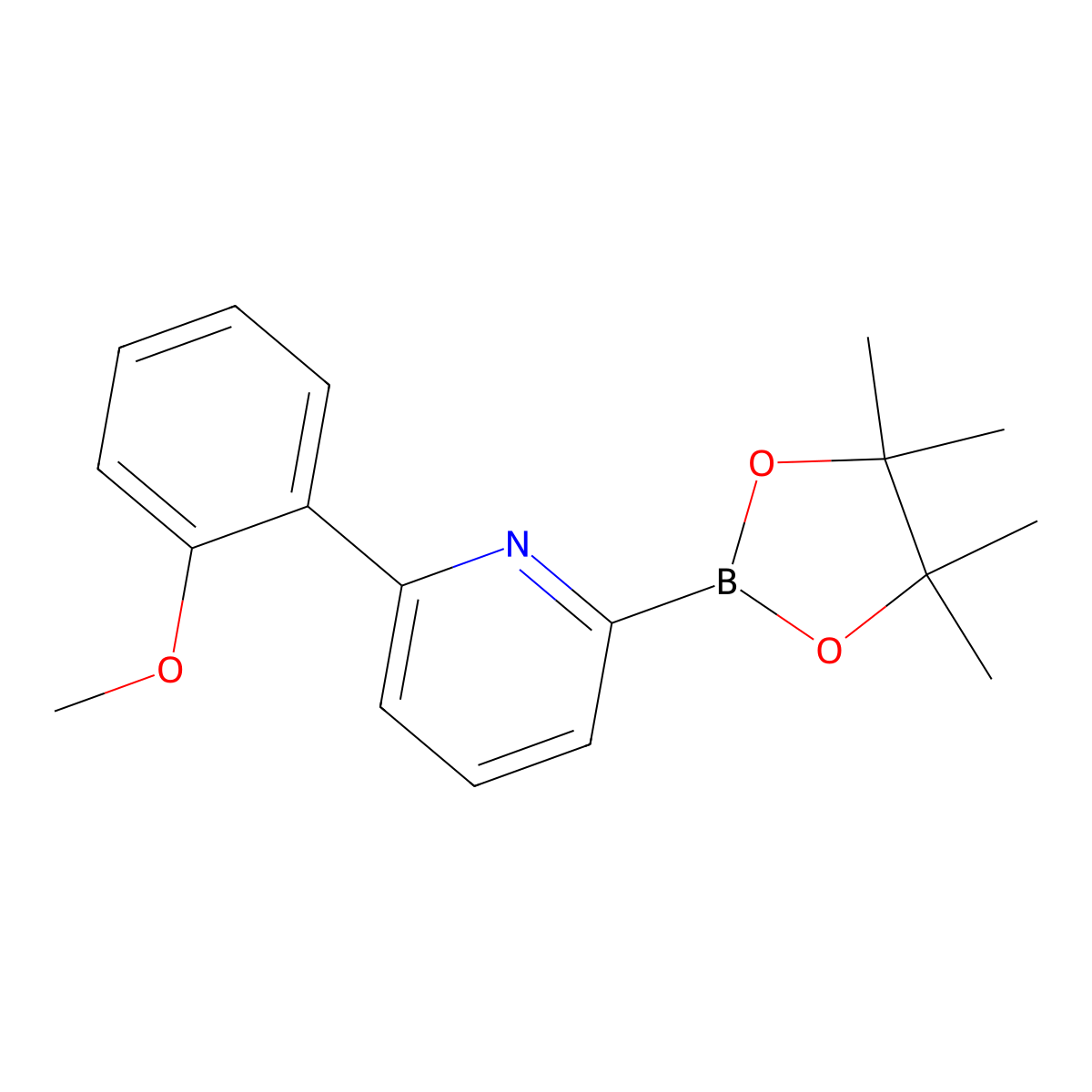 6-(2-Methoxyphenyl)pyridine-2-boronic acid pinacol ester molecular structure, CAS 1402174-78-0