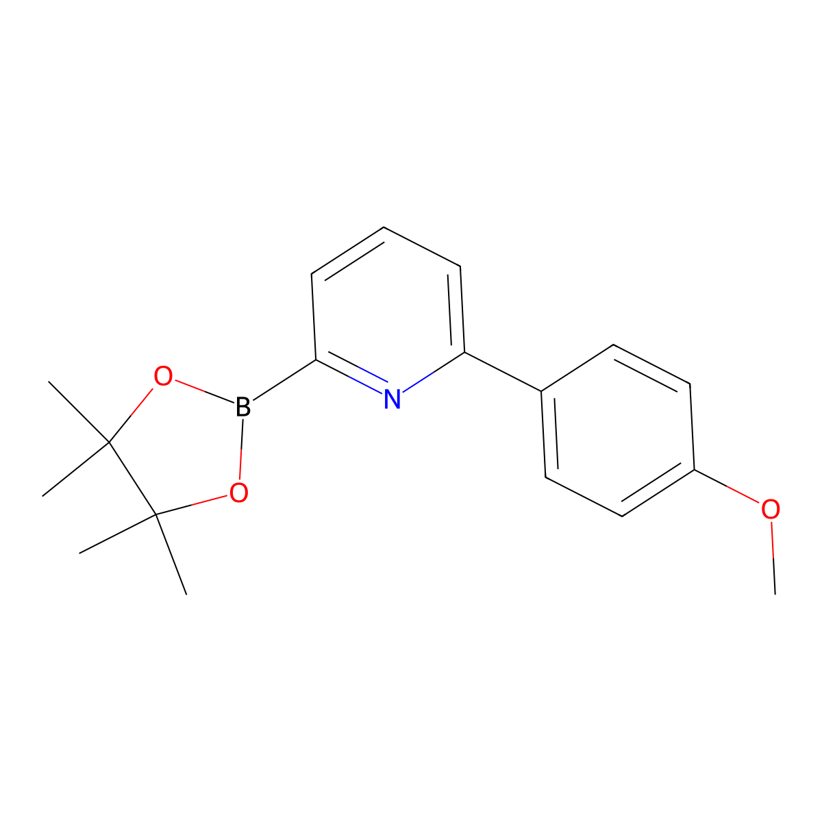 6-(4-Methoxyphenyl)pyridine-2-boronic acid pinacol ester molecular structure, CAS 1402174-80-4