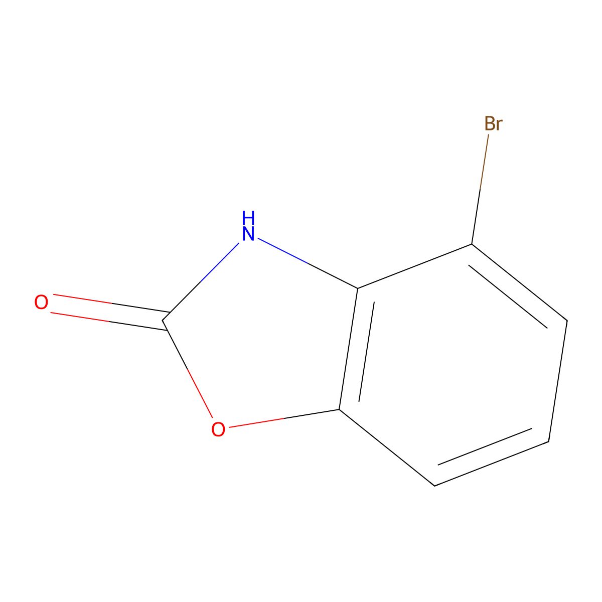 4-Bromo-2,3-dihydro-1,3-benzoxazol-2-one molecular structure, CAS 14022-96-9