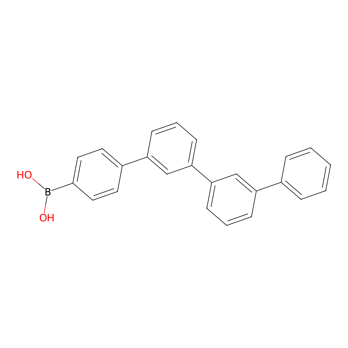 B-[1,1':3',1'':3'',1'''-Quaterphenyl]-4-ylboronic acid molecular structure, CAS 1402225-86-8