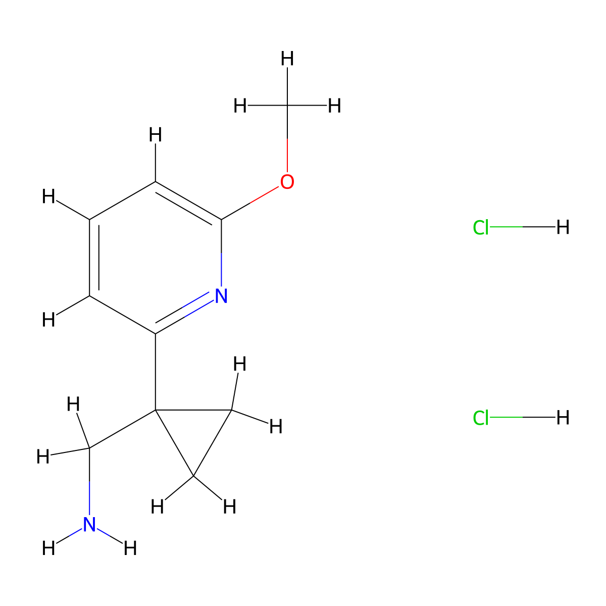 [1-(6-Methoxypyridin-2-yl)cyclopropyl]methanamine dihydrochloride molecular structure, CAS 1402232-65-8