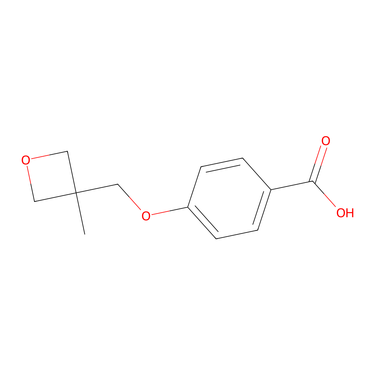 4-[(3-Methyloxetan-3-yl)methoxy]benzoic acid molecular structure, CAS 1402232-81-8