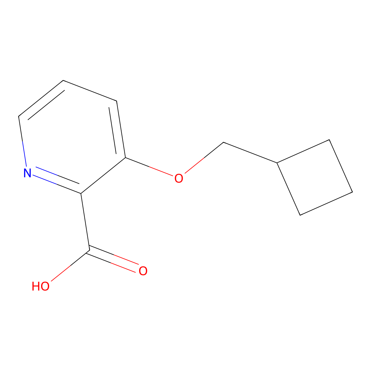 3-(Cyclobutylmethoxy)pyridine-2-carboxylic acid molecular structure, CAS 1402232-97-6