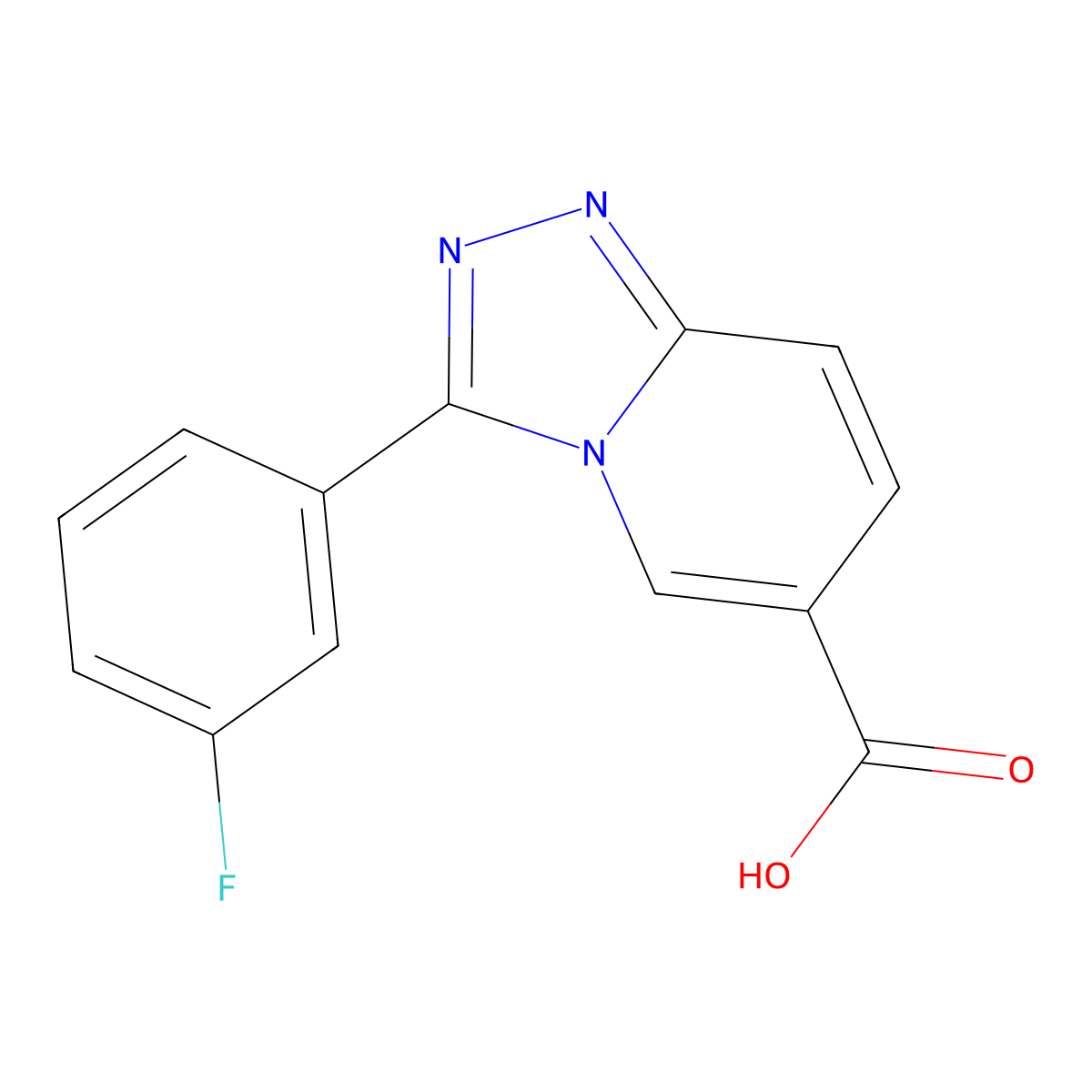 3-(3-Fluorophenyl)-[1,2,4]triazolo[4,3-a]pyridine-6-carboxylic acid molecular structure, CAS 1402232-99-8