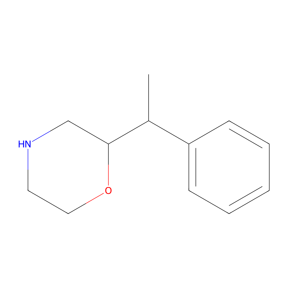 2-(1-Phenylethyl)morpholine molecular structure, CAS 1402233-08-2