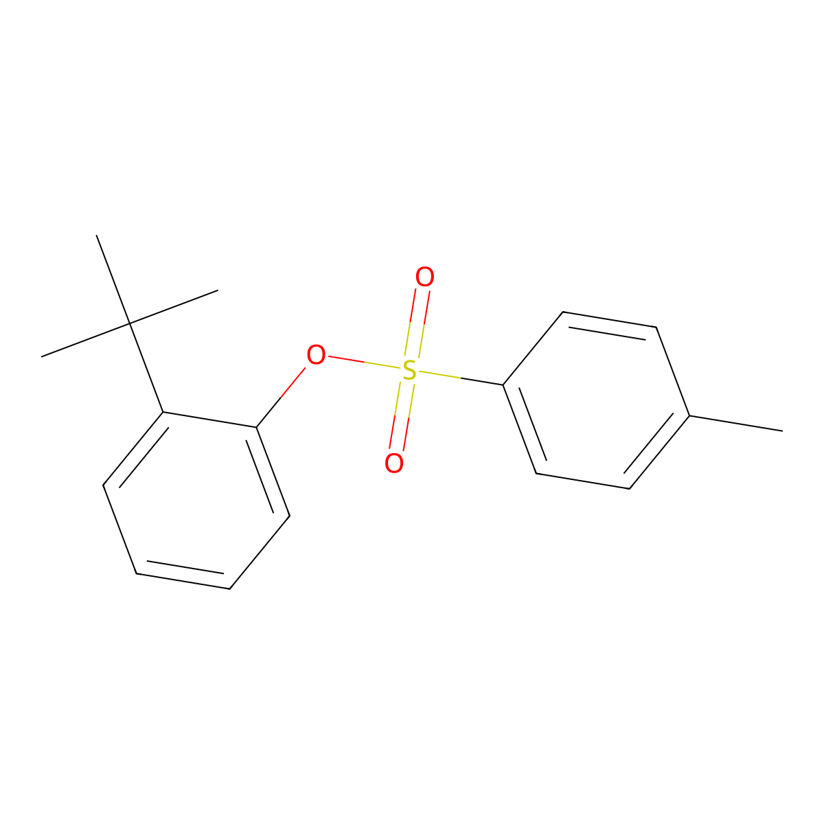 2-Tert-butylphenyl 4-methylbenzene-1-sulfonate molecular structure, CAS 1402234-81-4