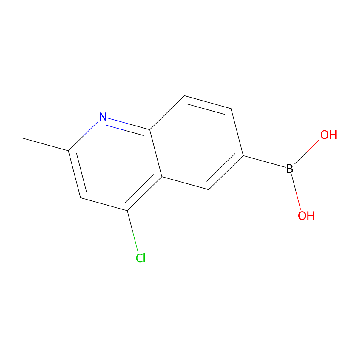 4-Chloro-2-methylquinoline-6-boronic acid molecular structure, CAS 1402238-27-0