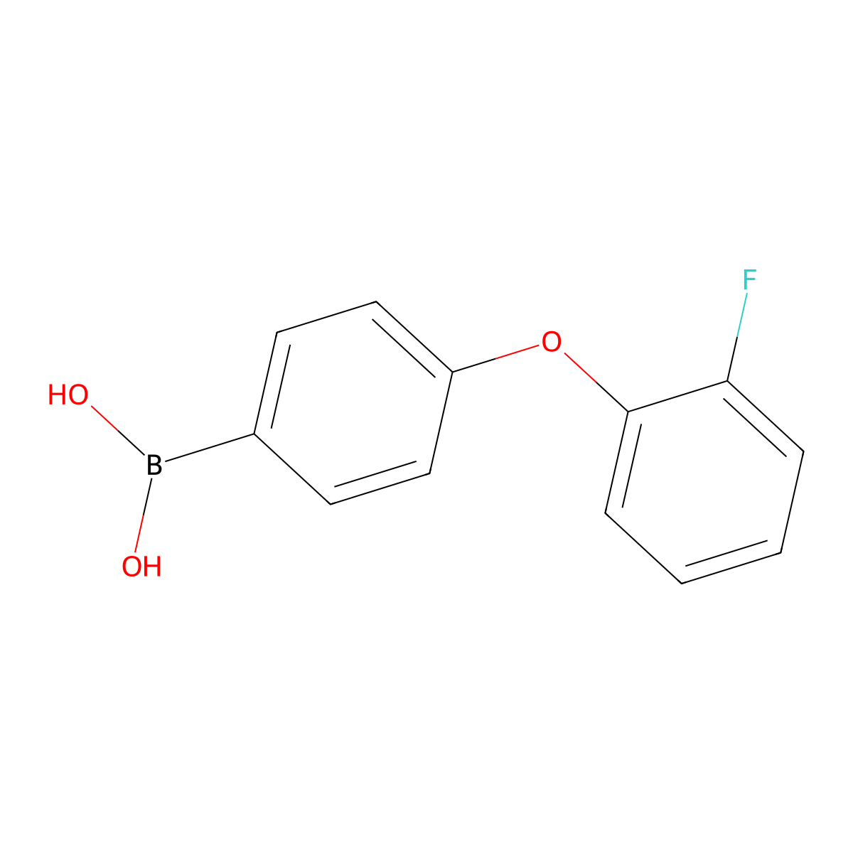 4-(2-Fluorophenoxy)phenylboronic acid molecular structure, CAS 1402238-32-7