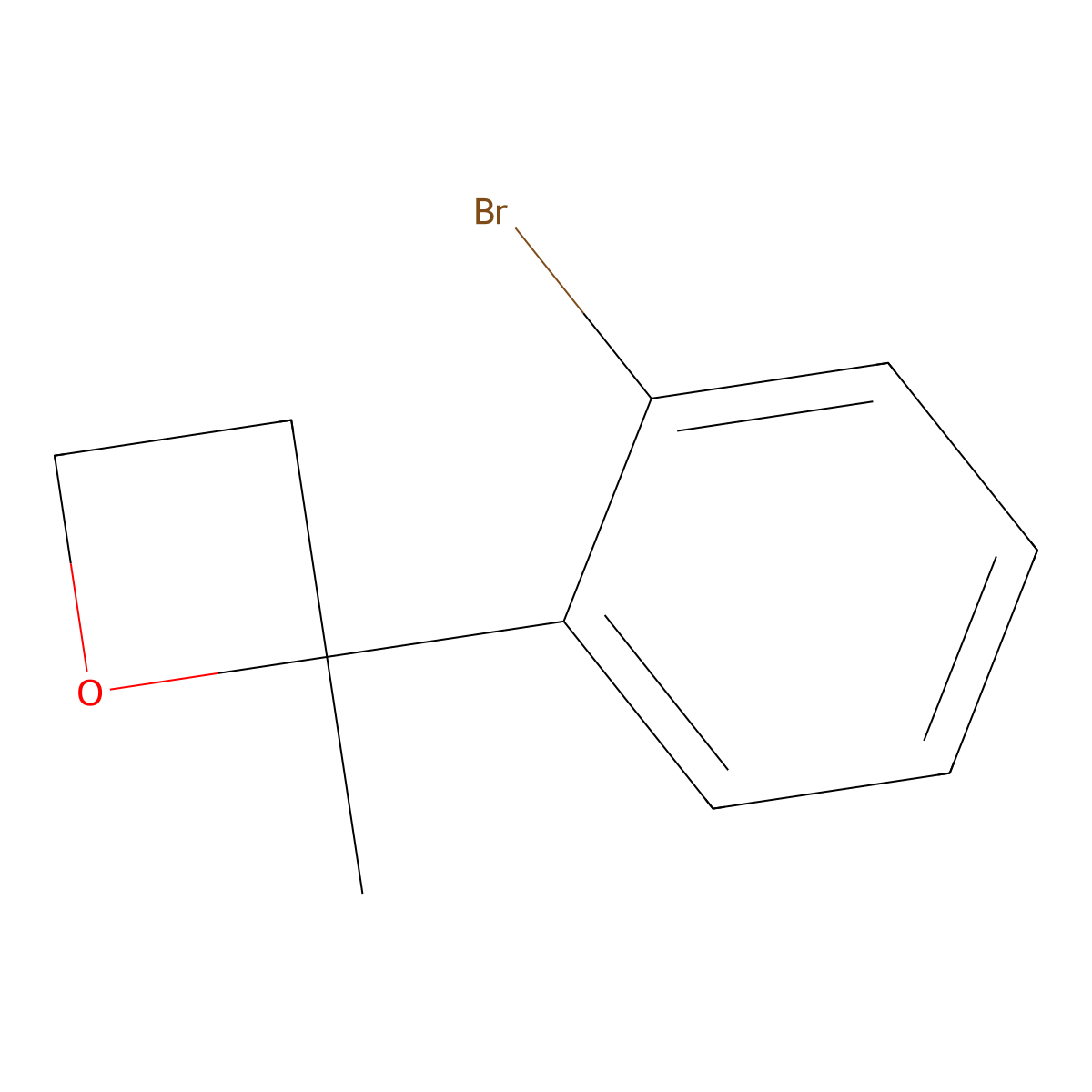 2-(2-Bromophenyl)-2-methyloxetane molecular structure, CAS 1402244-01-2