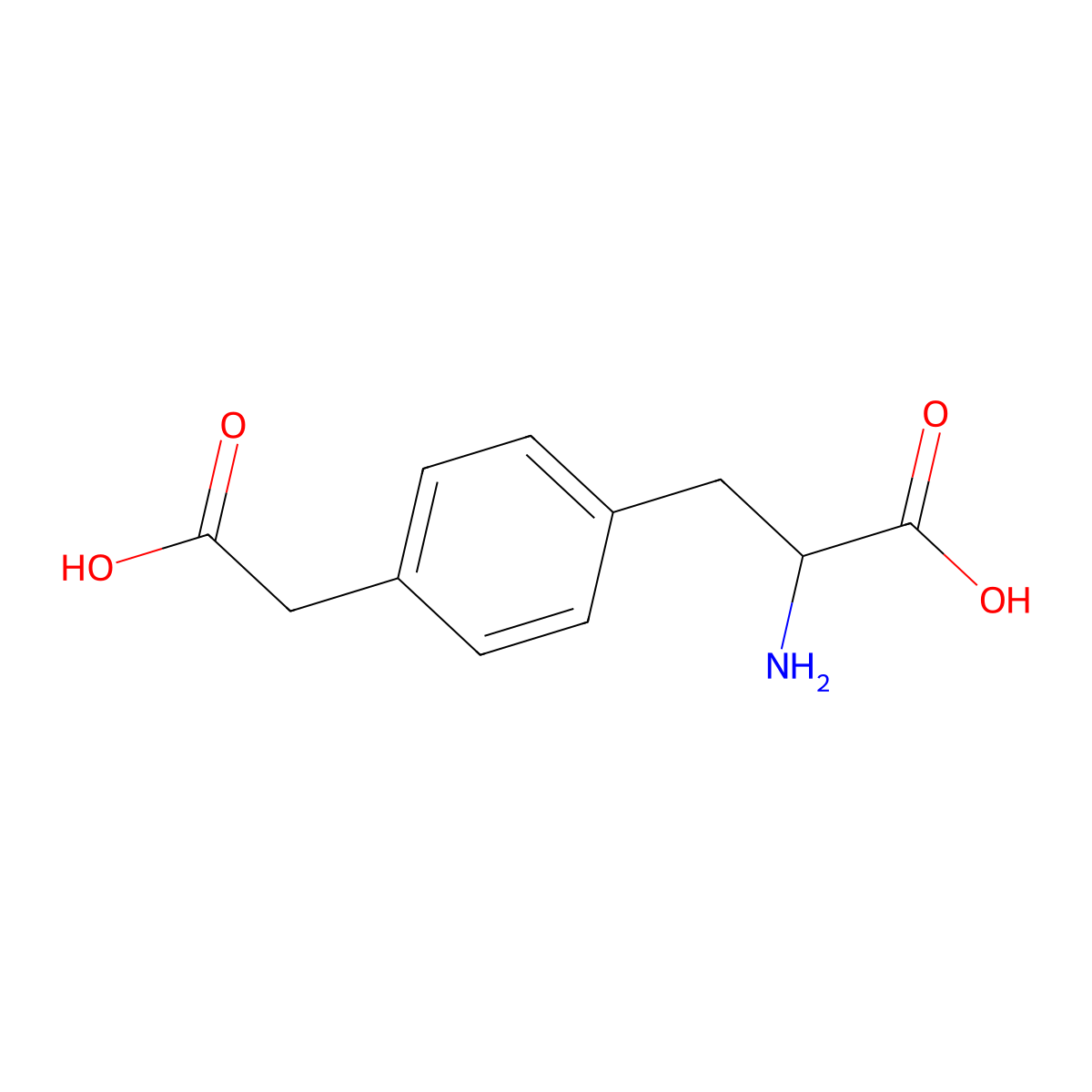 4-Carboxymethylphenylalanine molecular structure, CAS 140233-60-9