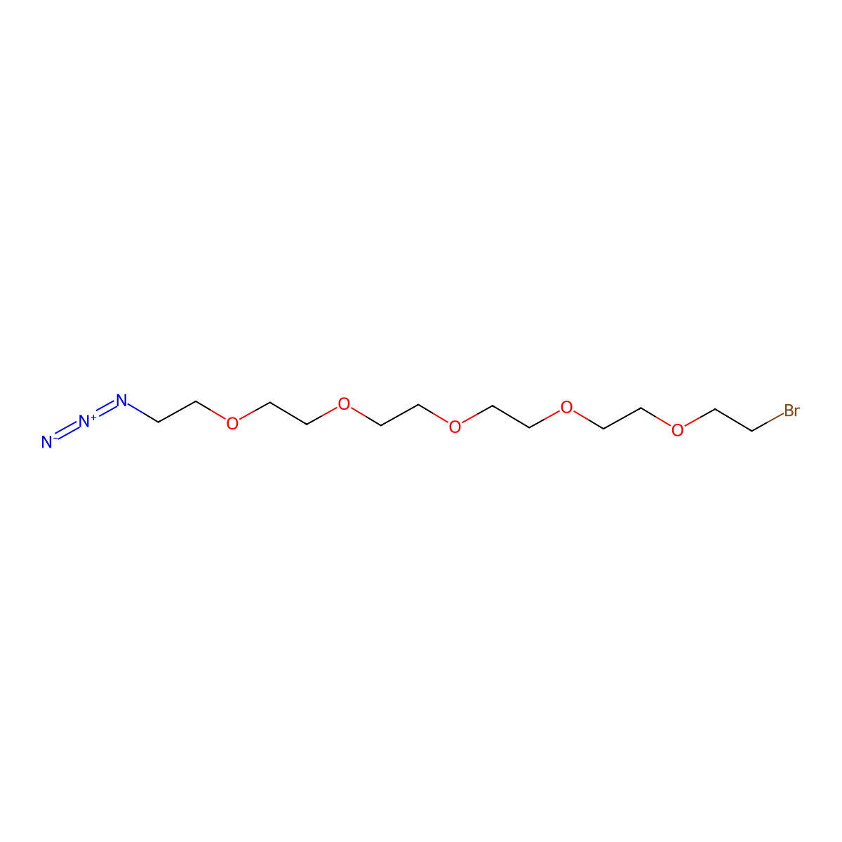 Bromo-PEG5-Azide molecular structure, CAS 1402411-90-8