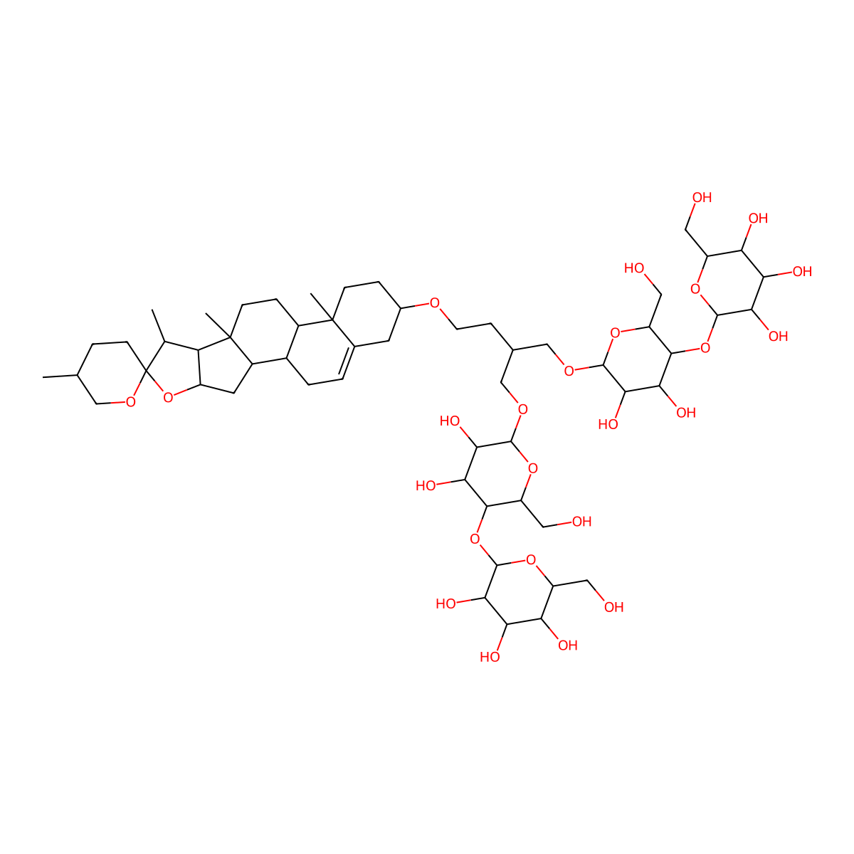 Glyco-diosgenin molecular structure, CAS 1402423-29-3