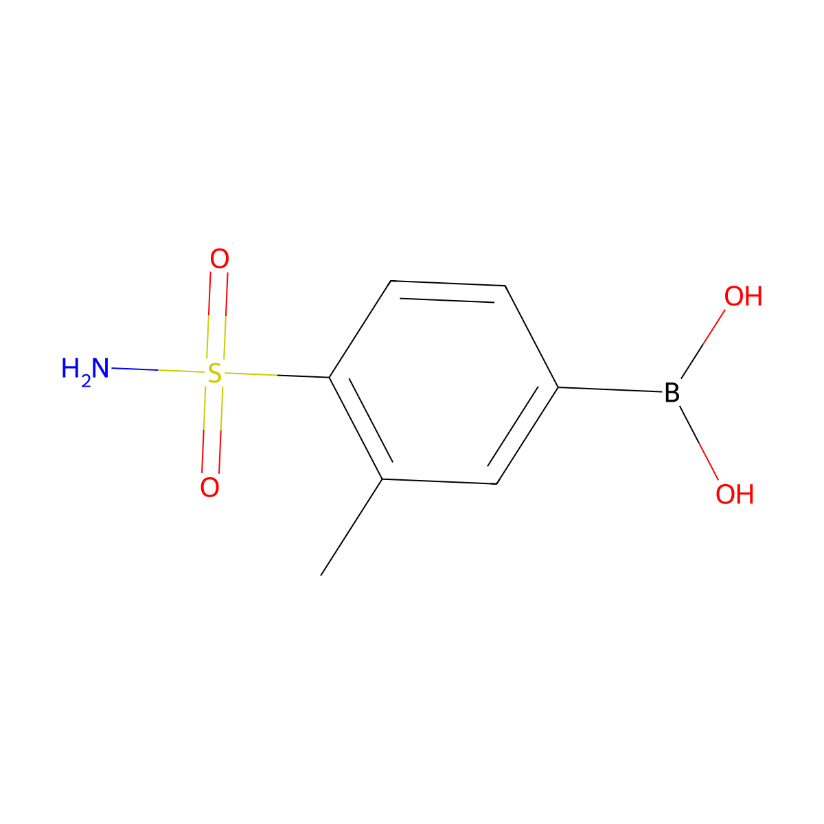 (3-Methyl-4-sulfamoylphenyl)boronic acid molecular structure, CAS 1402423-57-7