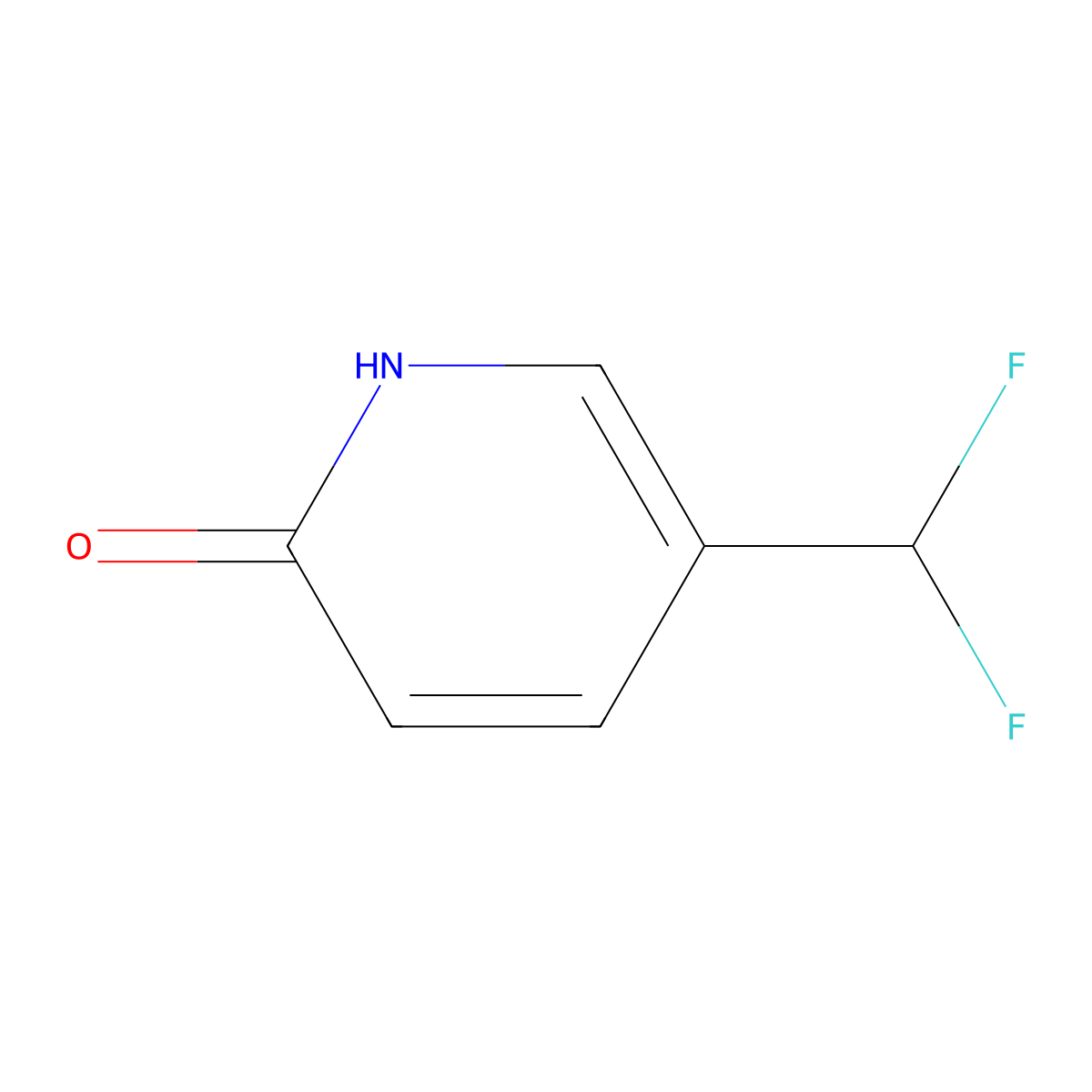 5-(Difluoromethyl)pyridin-2-ol molecular structure, CAS 1402550-75-7