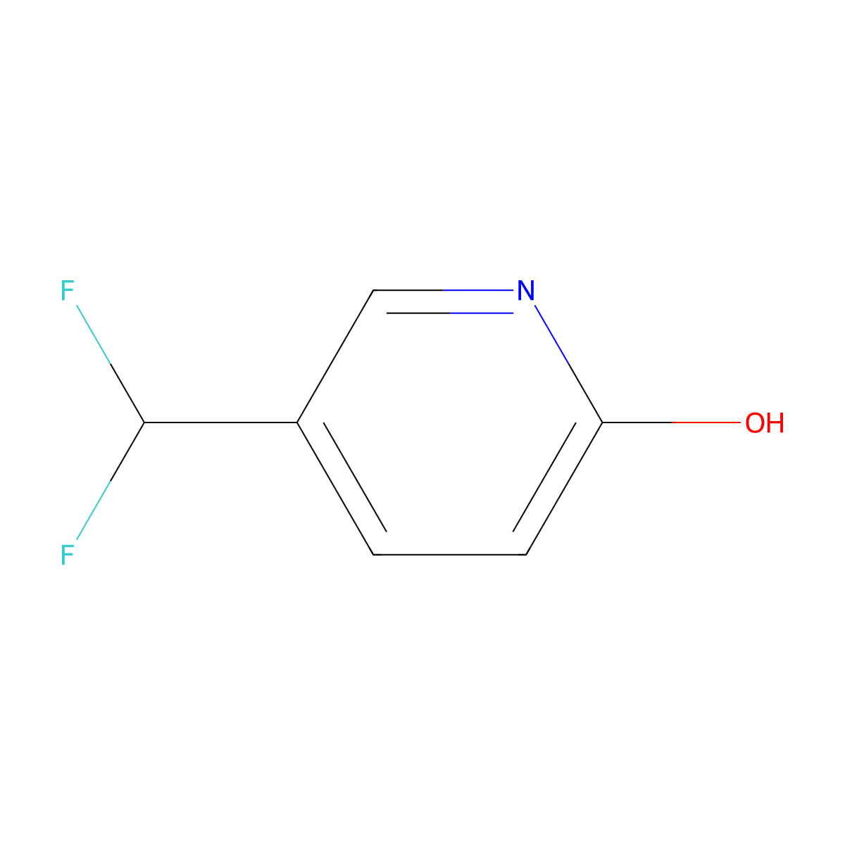 5-(Difluoromethyl)pyridin-2-ol molecular structure, CAS 1402550-75-7