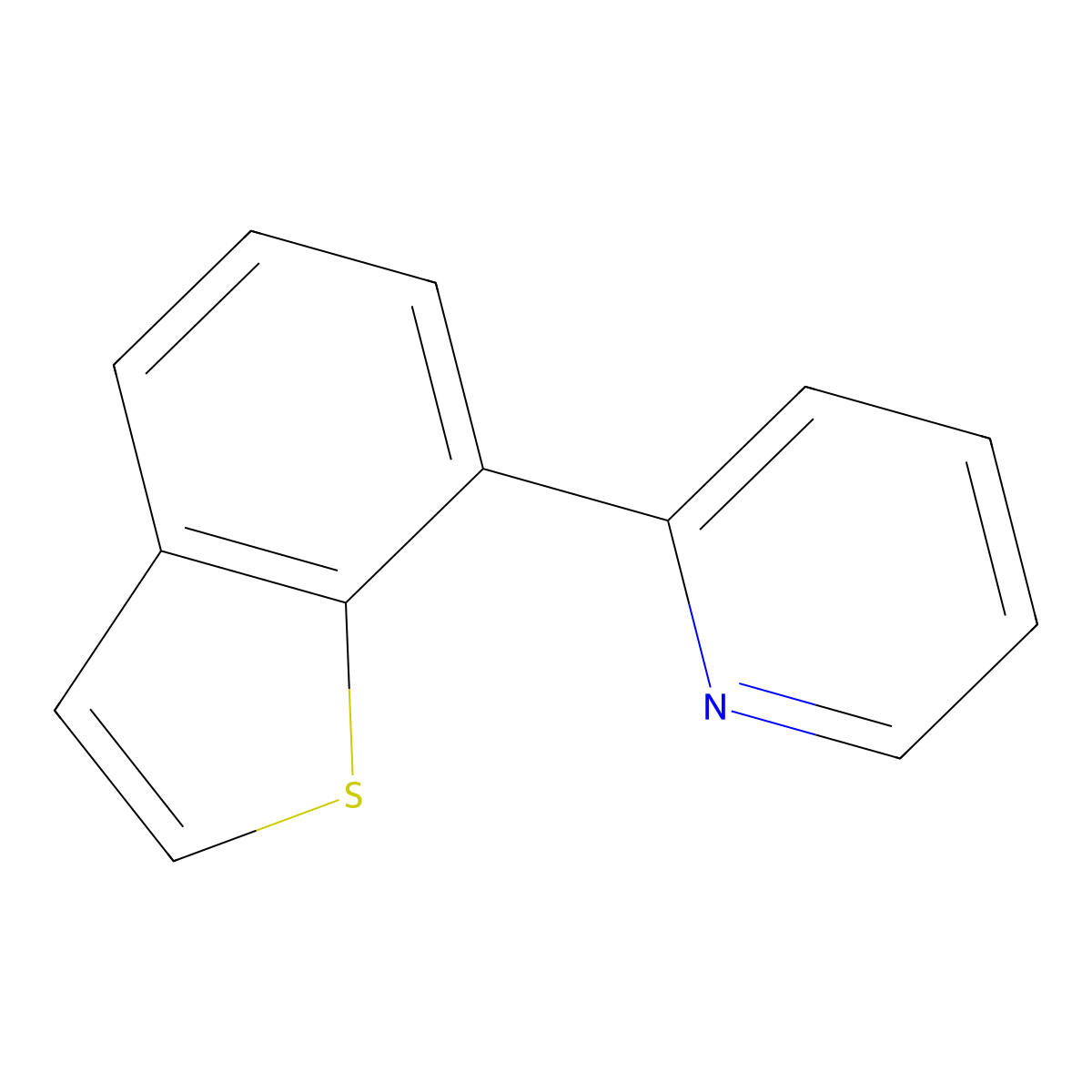 2-(1-Benzothiophen-7-yl)pyridine molecular structure, CAS 1402599-49-8