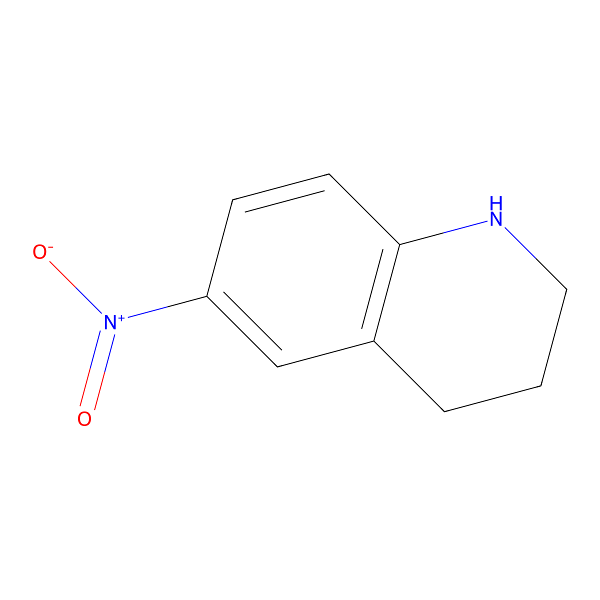 6-Nitro-1,2,3,4-tetrahydroquinoline molecular structure, CAS 14026-45-0