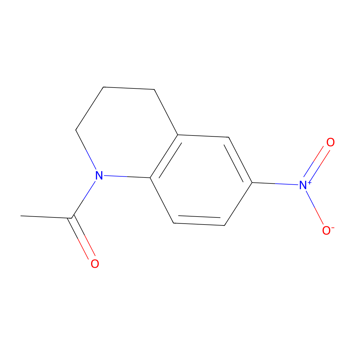 1-(6-Nitro-3,4-dihydroquinolin-1(2H)-YL)ethanone molecular structure, CAS 14026-46-1