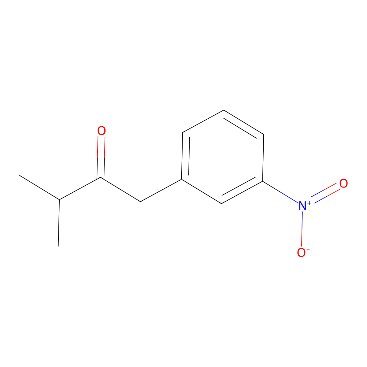 3-Methyl-1-(3-nitrophenyl)butan-2-one molecular structure, CAS 1402614-81-6