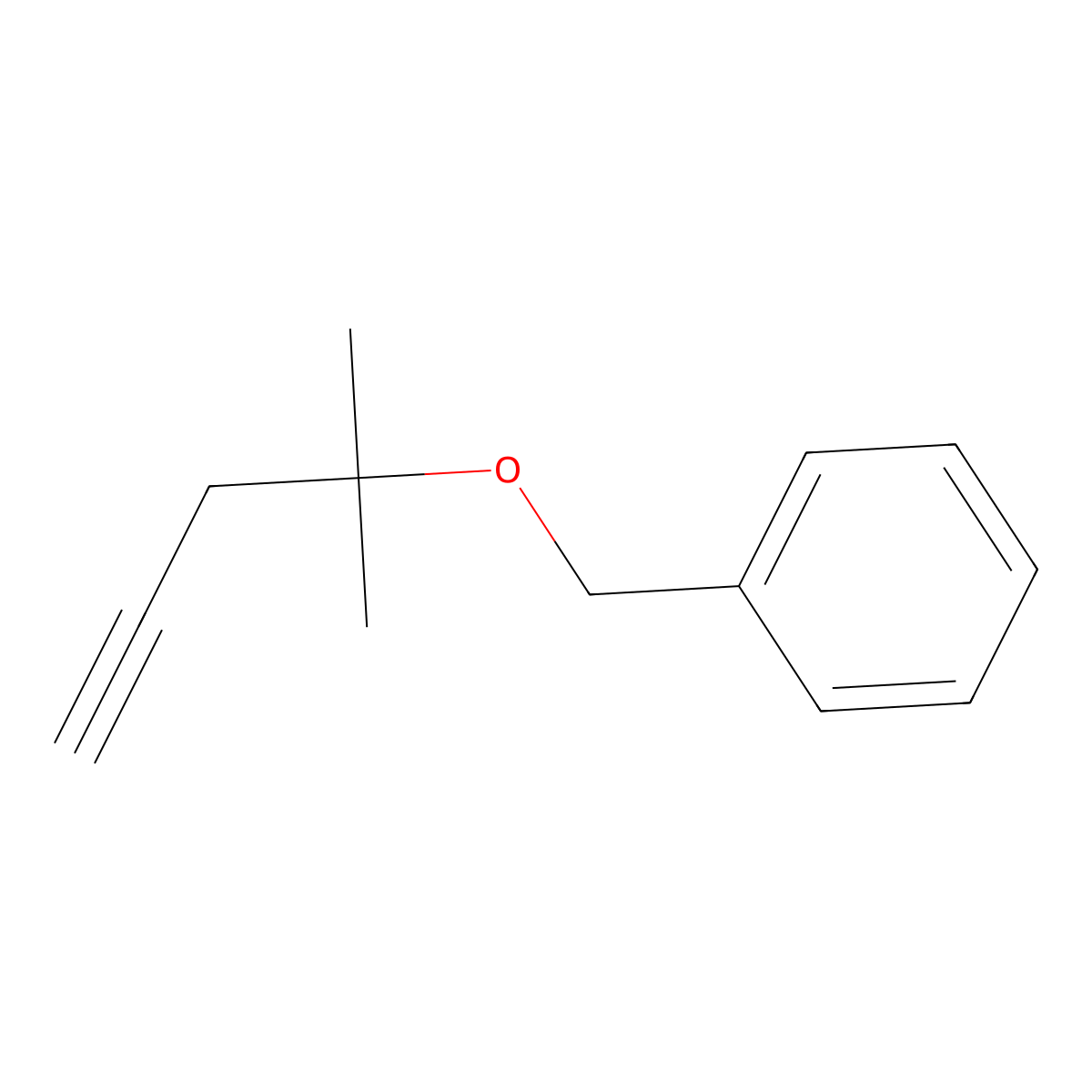 [[(2-Methyl-4-pentyn-2-yl)oxy]methyl]benzene molecular structure, CAS 1402615-91-1