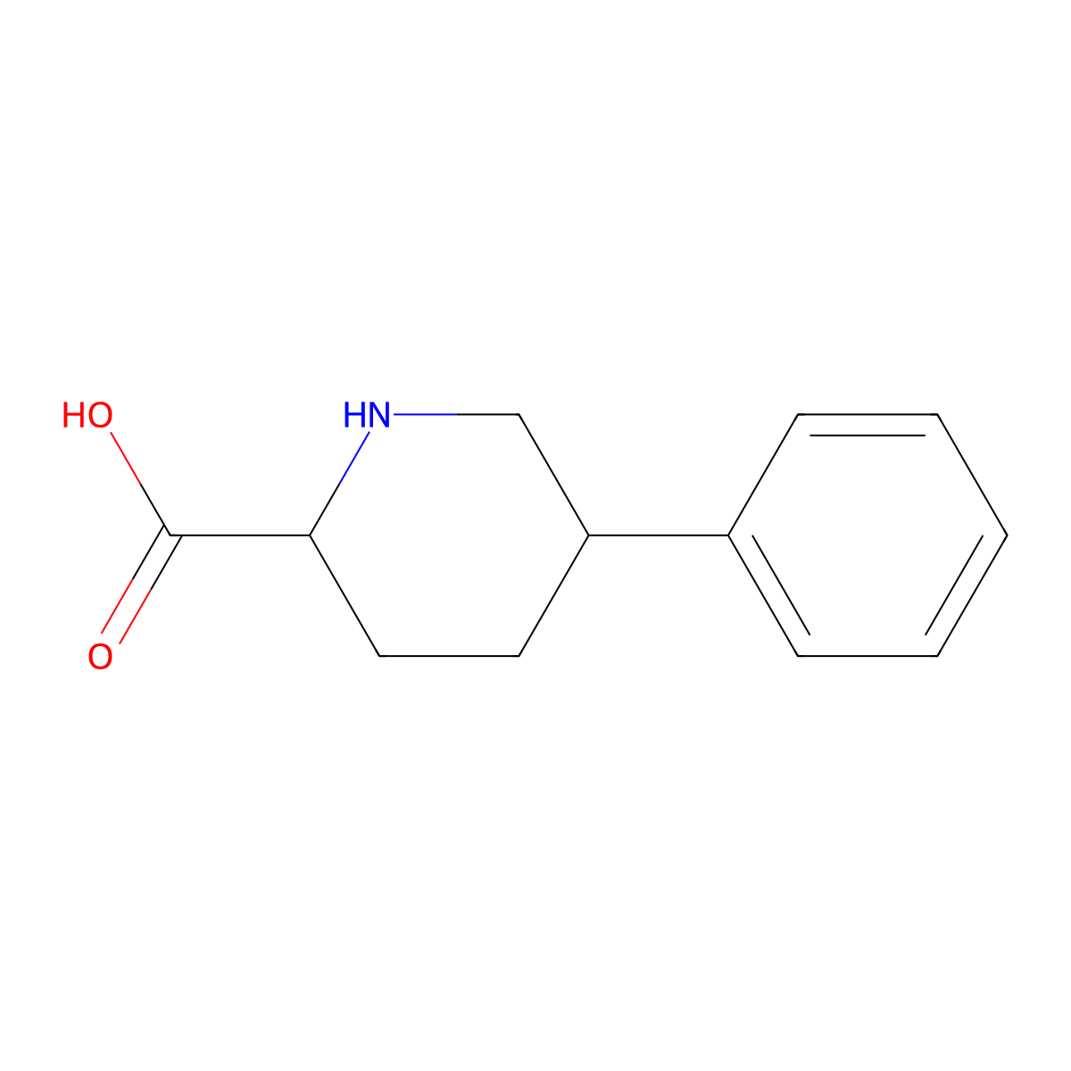 5-Phenyl-2-piperidinecarboxylic Acid molecular structure, CAS 1402664-48-5