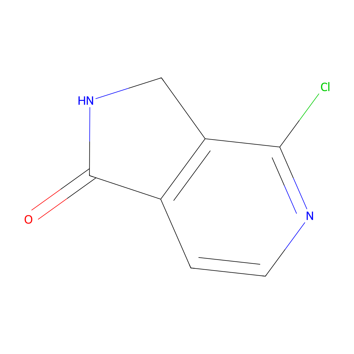4-chloro-1H,2H,3H-pyrrolo[3,4-c]pyridin-1-one molecular structure, CAS 1402664-68-9