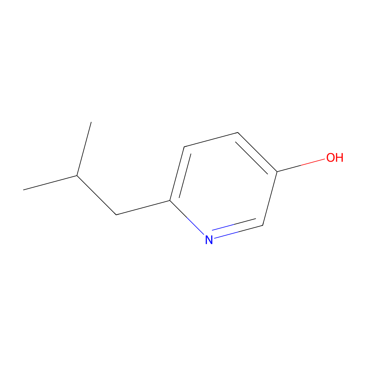 6-Isobutylpyridin-3-ol molecular structure, CAS 1402664-73-6