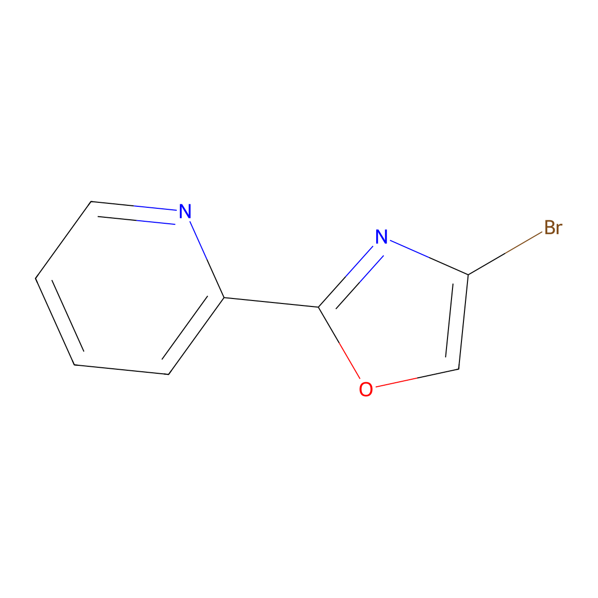 4-Bromo-2-(pyridin-2-yl)oxazole molecular structure, CAS 1402664-74-7