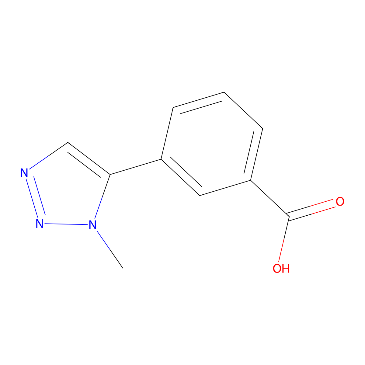 3-(1-Methyl-1H-1,2,3-triazol-5-yl)benzoic acid molecular structure, CAS 1402664-91-8