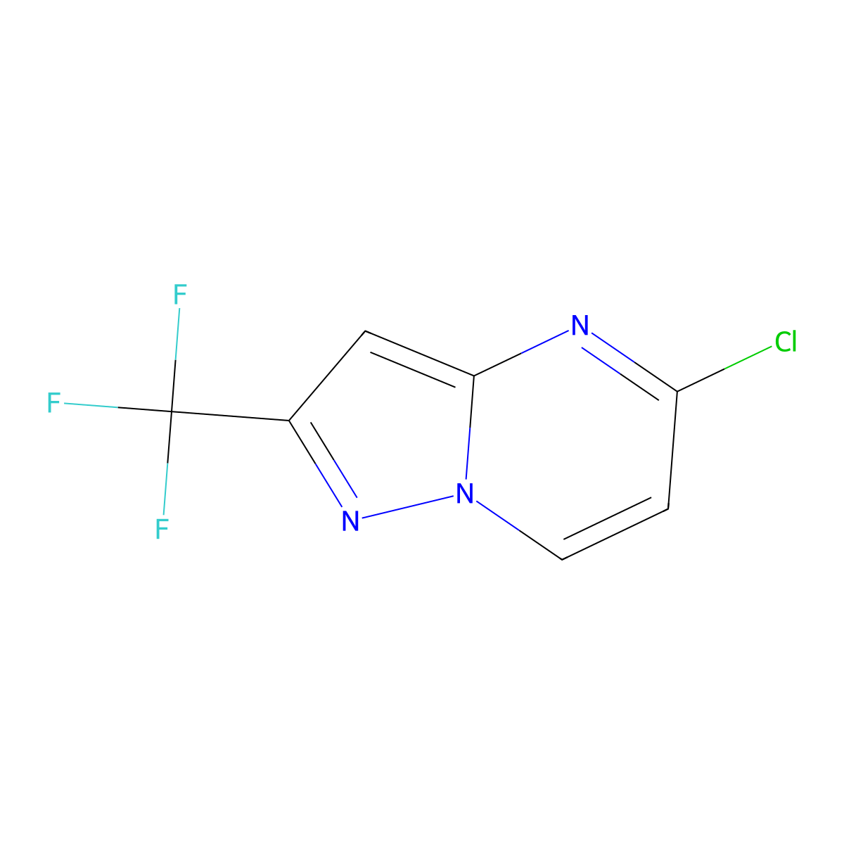 5-Chloro-2-(trifluoromethyl)pyrazolo[1,5-a]pyrimidine molecular structure, CAS 1402665-00-2