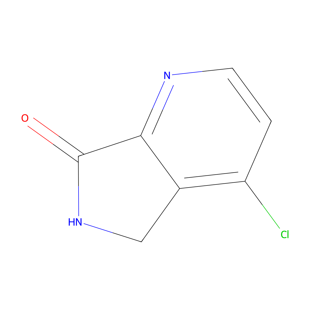 4-chloro-5H,6H,7H-pyrrolo[3,4-b]pyridin-7-one molecular structure, CAS 1402666-33-4
